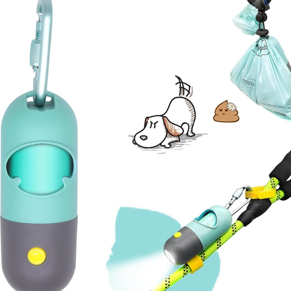 LED Hundepose Dispenser med Biologisk Nedbrydelige Poser