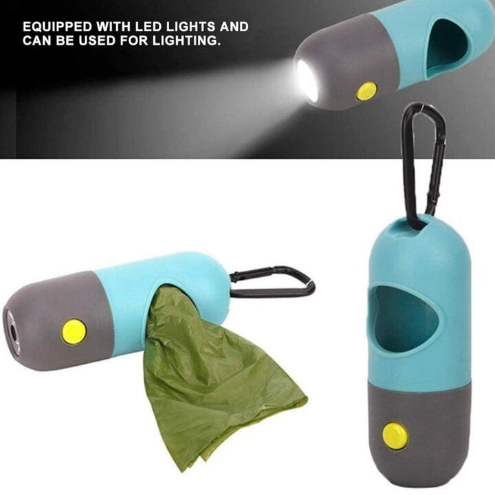 LED Hundepose Dispenser med Biologisk Nedbrydelige Poser