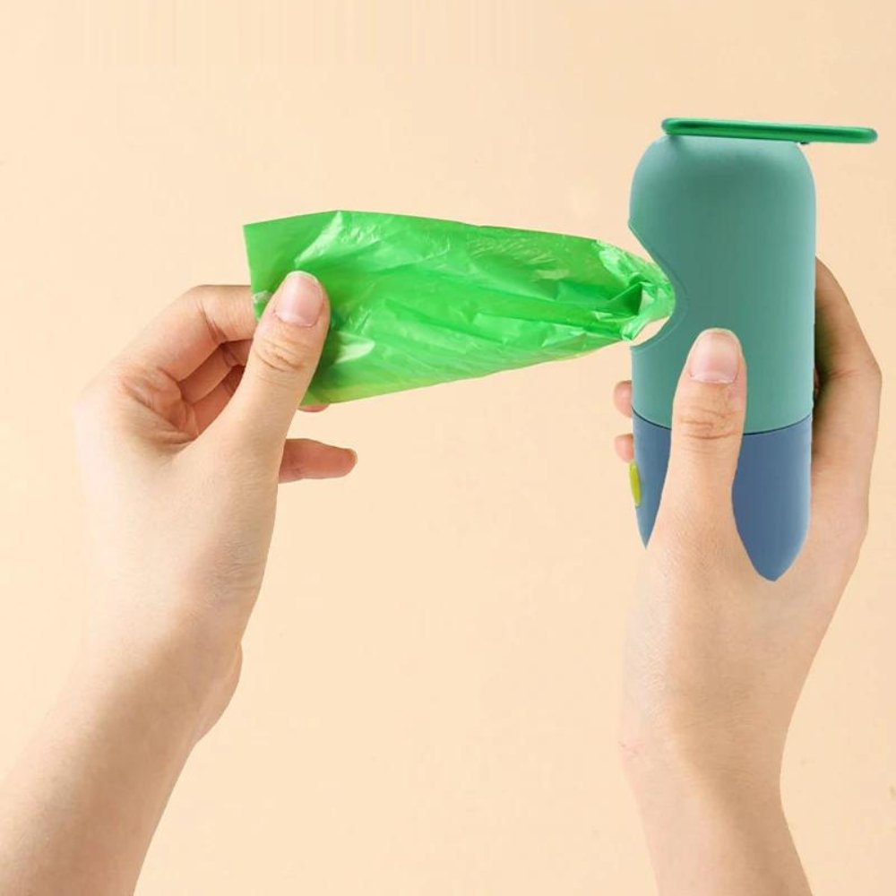 LED Hundepose Dispenser med Biologisk Nedbrydelige Poser