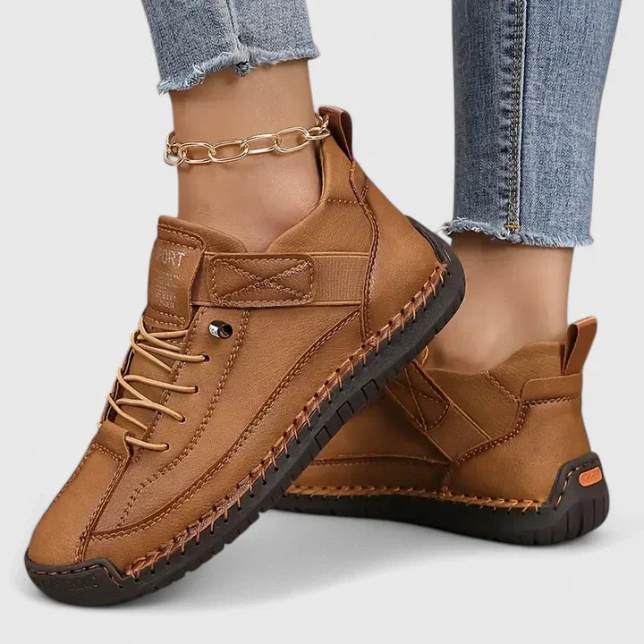 Jessica | Dame Lækre Chic Behagelige Snøresneakers
