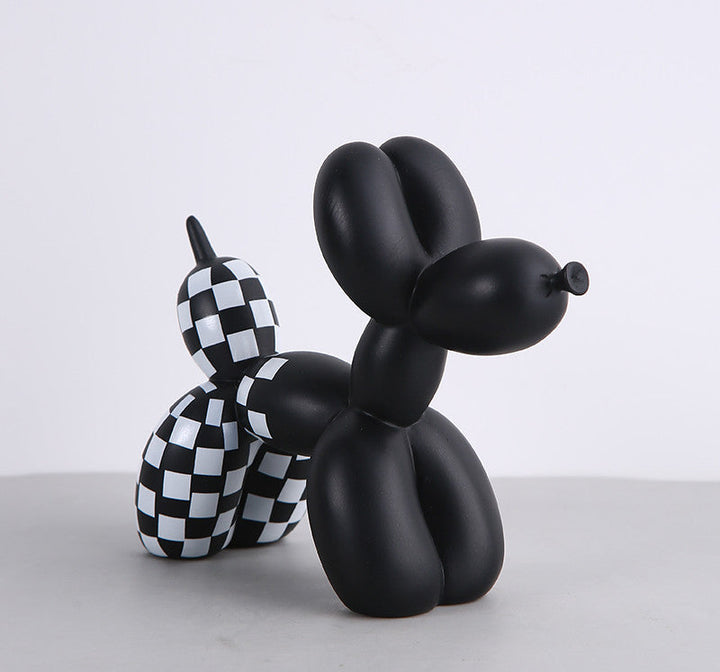 Håndlavet Skandinavisk Ballonhund Figurine i Resin