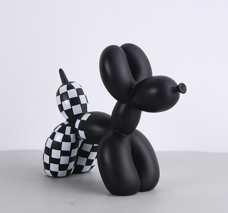 Håndlavet Skandinavisk Ballonhund Figurine i Resin