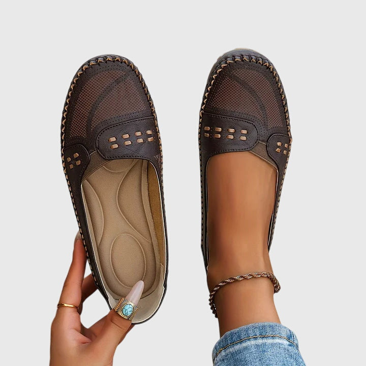 Petra | Dame Forår Perforerede Lette Loafers