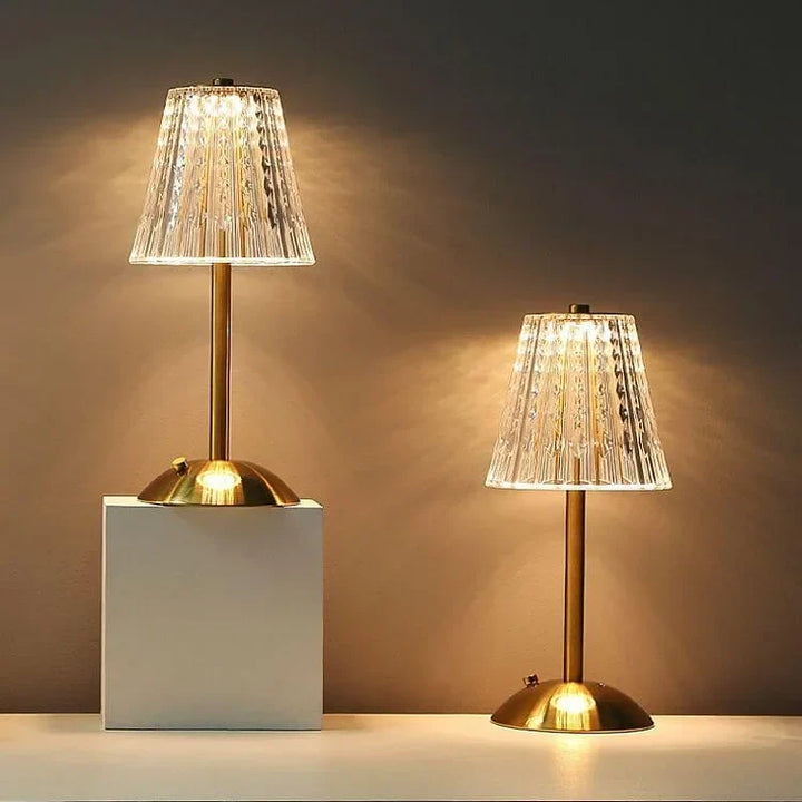 Krystal Touch Kontrol Bordlampe i Aluminium