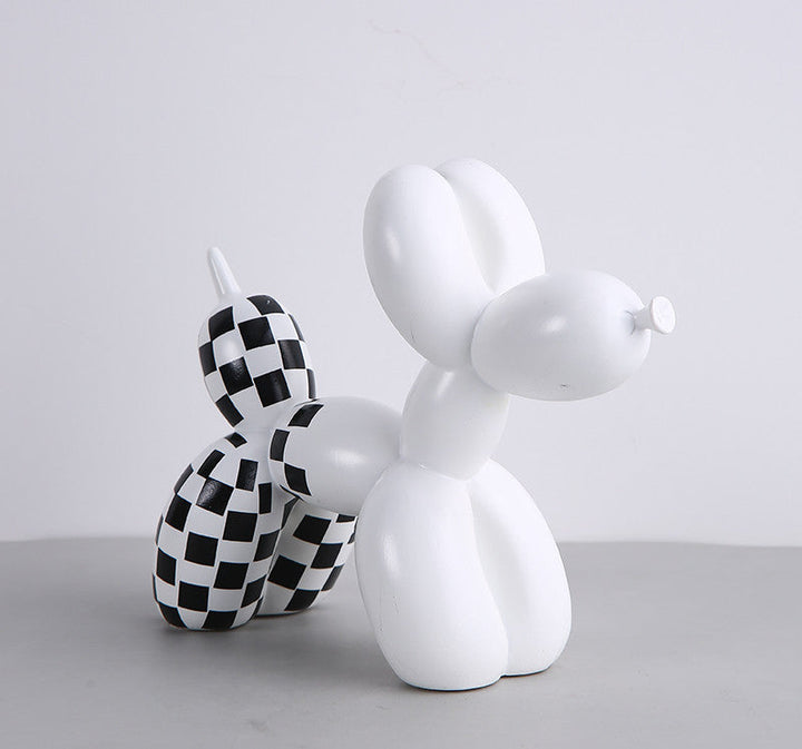 Håndlavet Skandinavisk Ballonhund Figurine i Resin