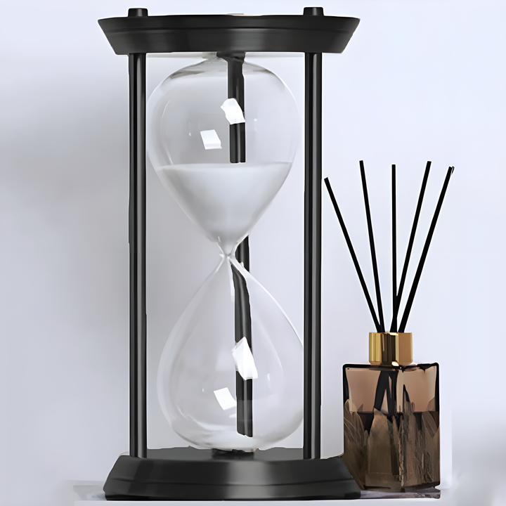 Retro Metal Timeglas med 15-minutters Sandtimer i Vintage Design