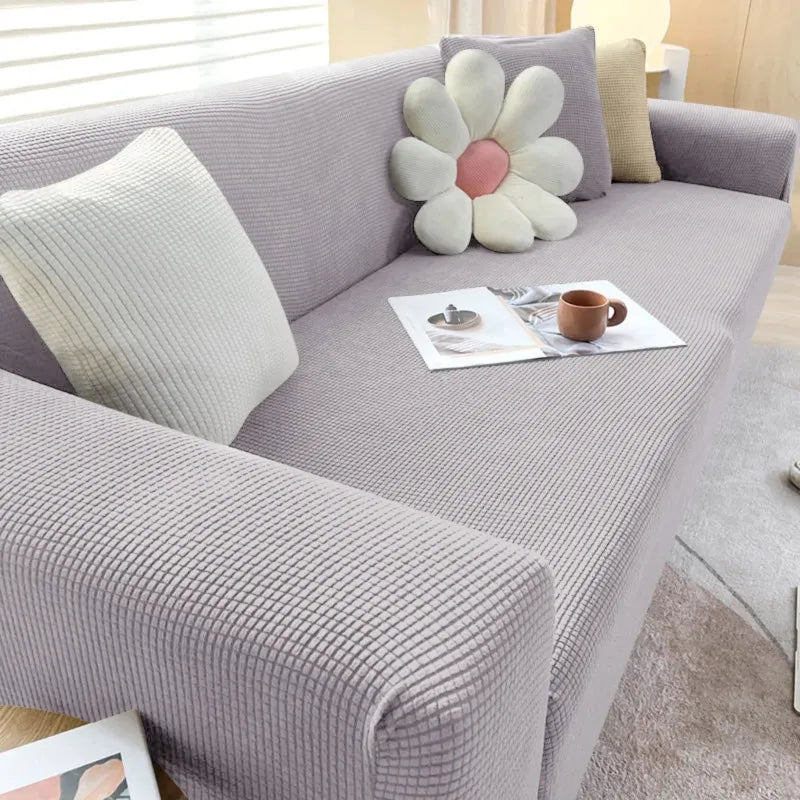 Jacquard Sofa Betræk til L-formede og Recliner Sofaer