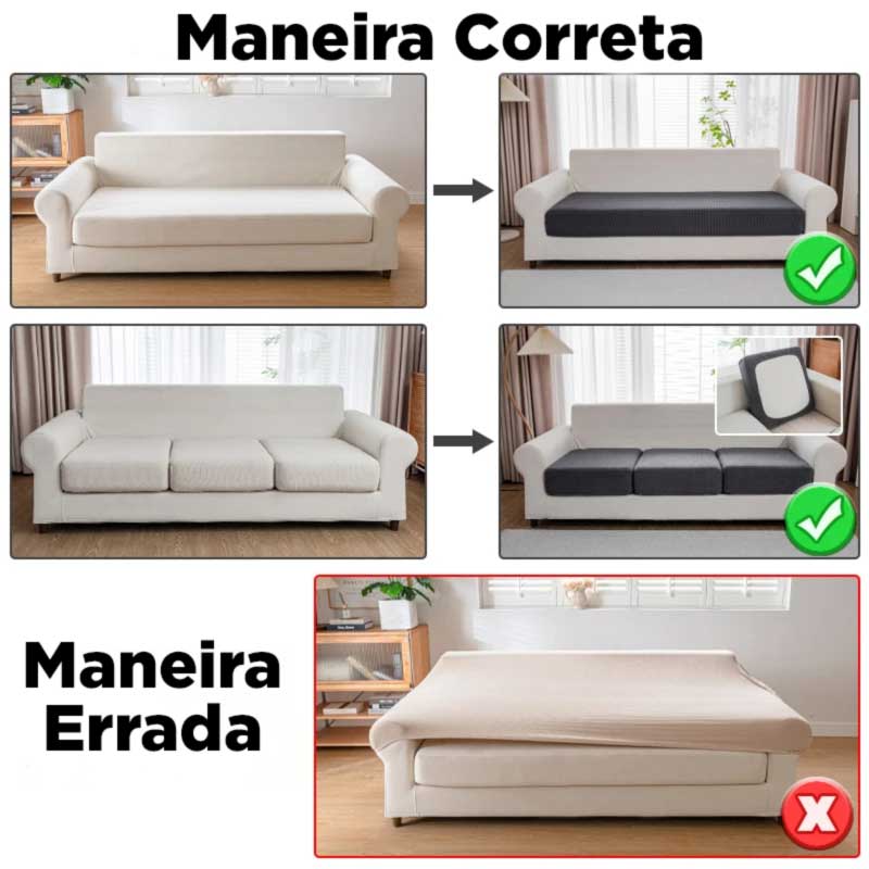 Vandafvisende Stretch Sofa Betræk i Trendy Farver
