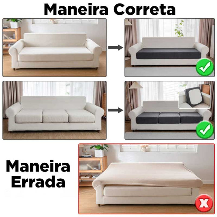 Vandafvisende Stretch Sofa Betræk i Trendy Farver