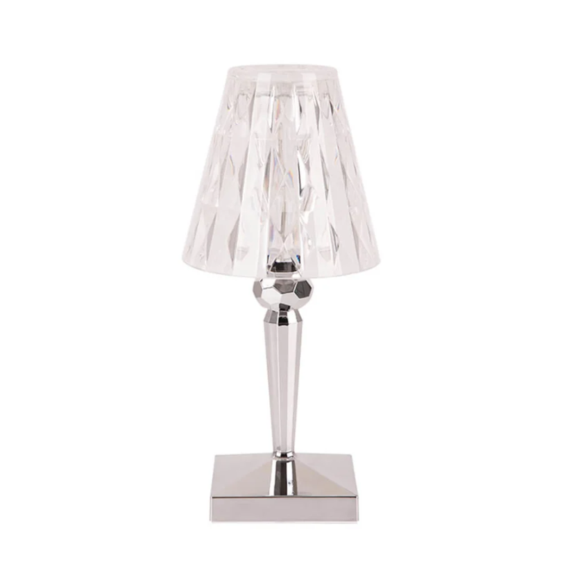 Elegant Krystal Bordlampe med Varm Ambient Belysning