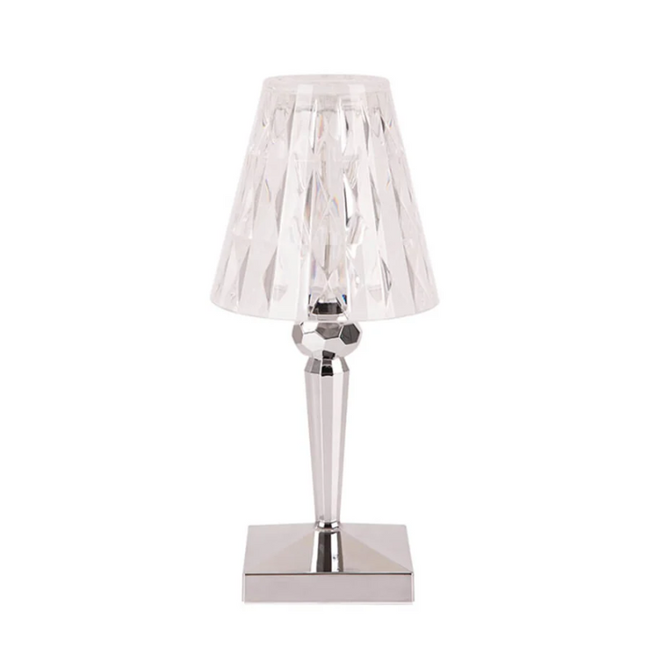 Elegant Krystal Bordlampe med Varm Ambient Belysning