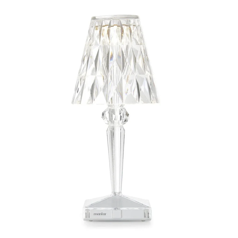 Elegant Krystal Bordlampe med Varm Ambient Belysning