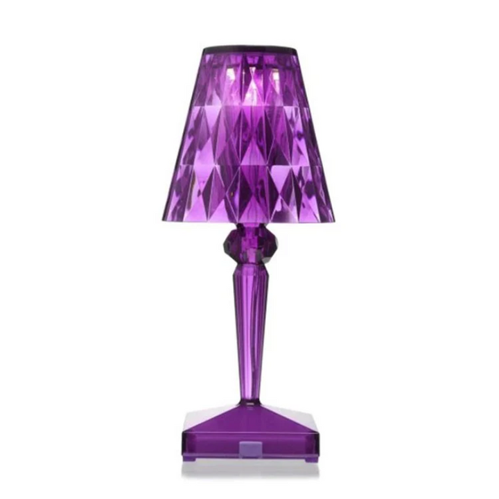 Elegant Krystal Bordlampe med Varm Ambient Belysning