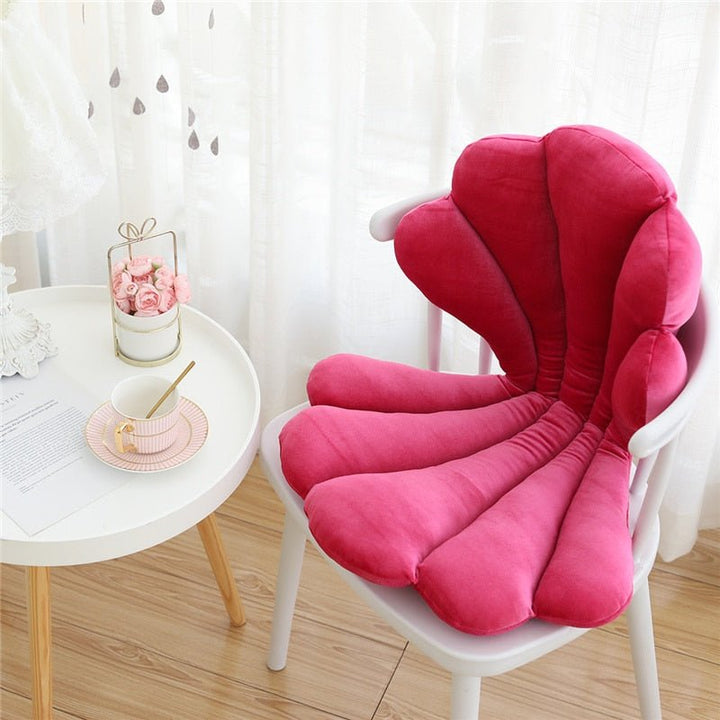 Elegant Fløjl Sømpude i Skaldform - Blød Rosa