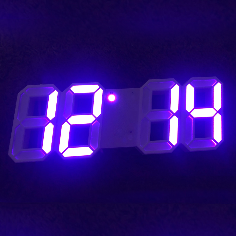 Digitalt LED Vækkeur med Temperatur og Dato Display