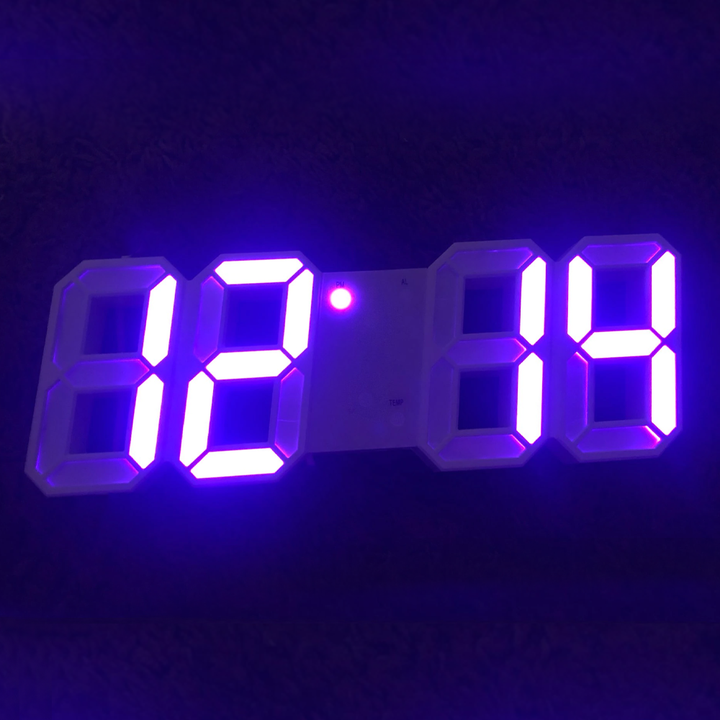 Digitalt LED Vækkeur med Temperatur og Dato Display