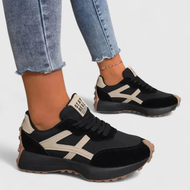 Helga | Damernes Plateau Wedge Åben Tå Slide Sandaler