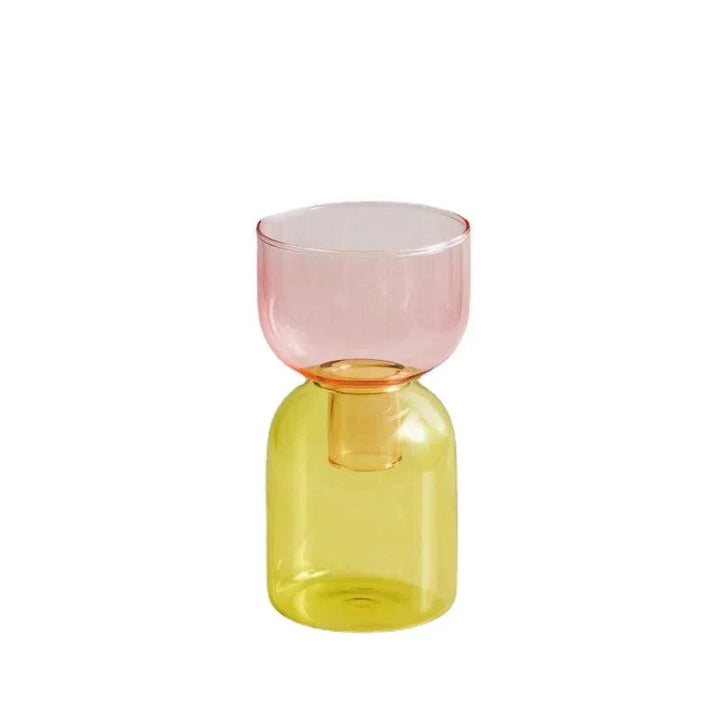 Farverige Mini Glasvase til Hydroponik