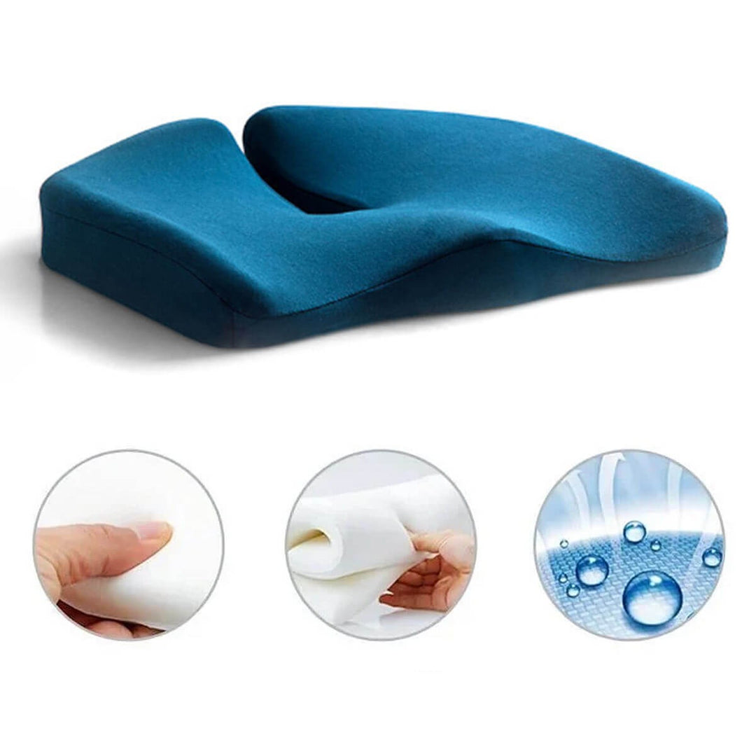 Ergonomisk Memory Foam Sædepude til Bedre Kropsholdning