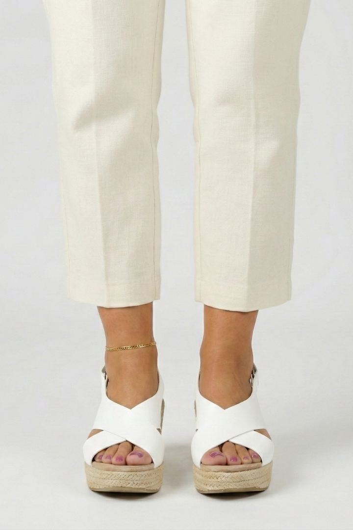 Julia | Dame kile sandal med krydset slingback-rem