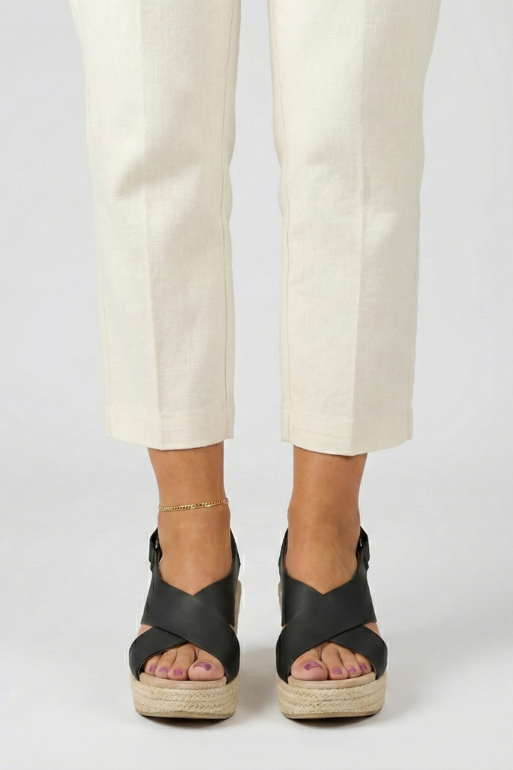 Julia | Dame kile sandal med krydset slingback-rem