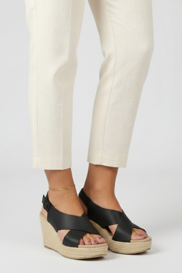 Julia | Dame kile sandal med krydset slingback-rem