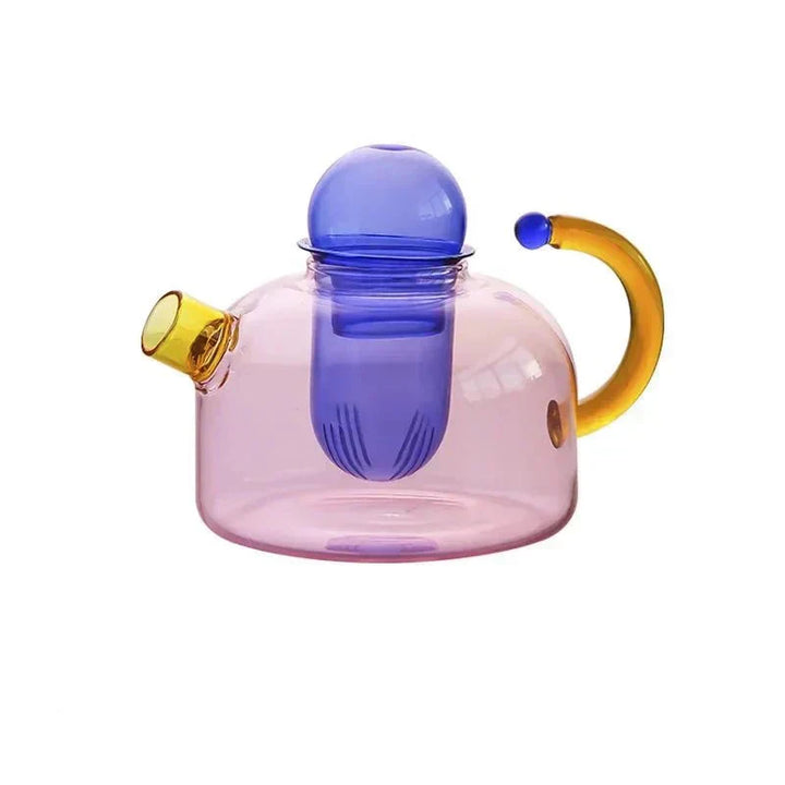 Elegant varmebestandig glas teapot sæt med filter