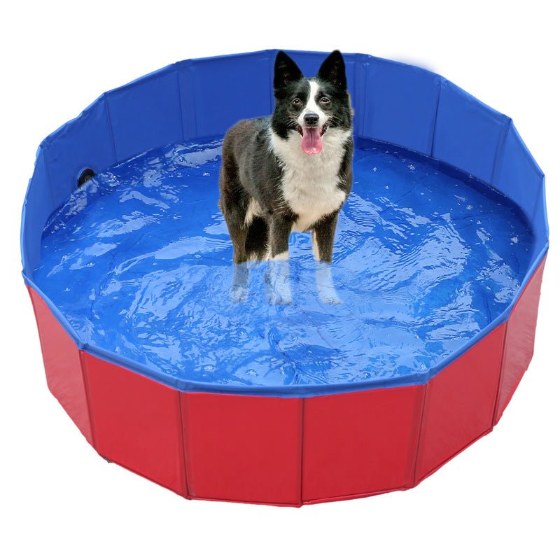 Foldbar Hundepool i PVC - 31,5 Tommer Kølemåtte til Små og Mellemstore Hunde
