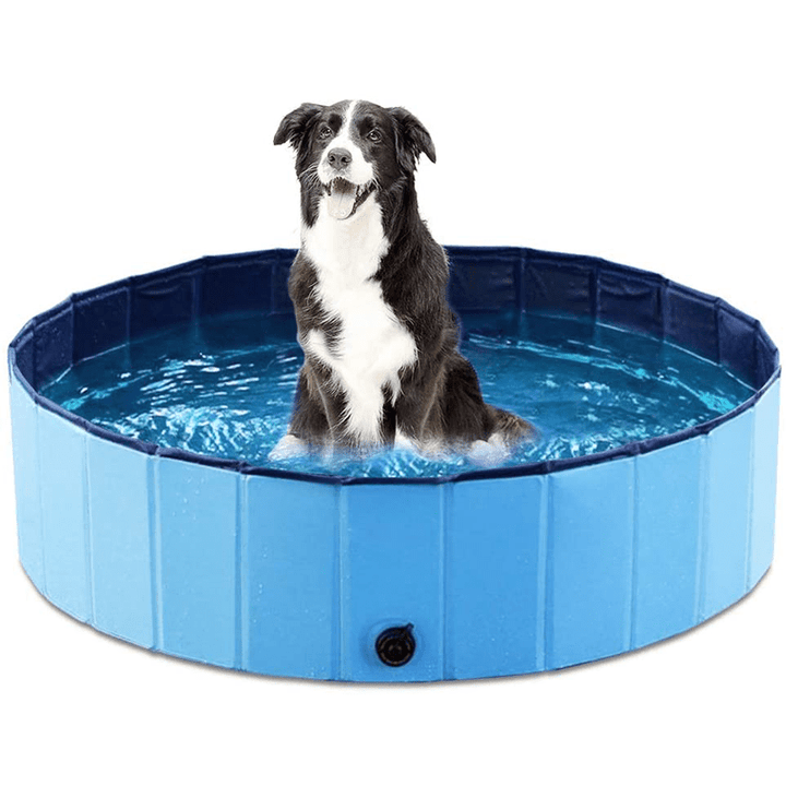 Foldbar Hundepool i PVC - 31,5 Tommer Kølemåtte til Små og Mellemstore Hunde