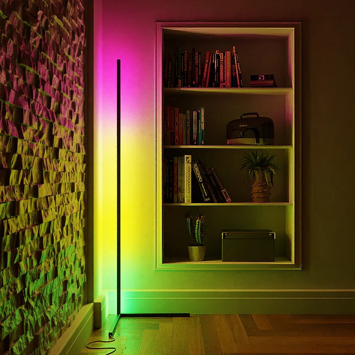 Smart LED Gulvlampe med Farveskift og Fjernbetjening