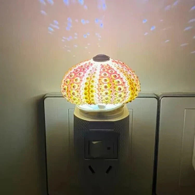 Mini Søpindsvin Bordlampe med Forgyldt Metalbase