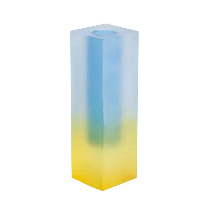 Moderne Kvadrat Vase i Akryl med Krystal Effekt