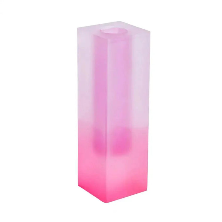 Moderne Kvadrat Vase i Akryl med Krystal Effekt