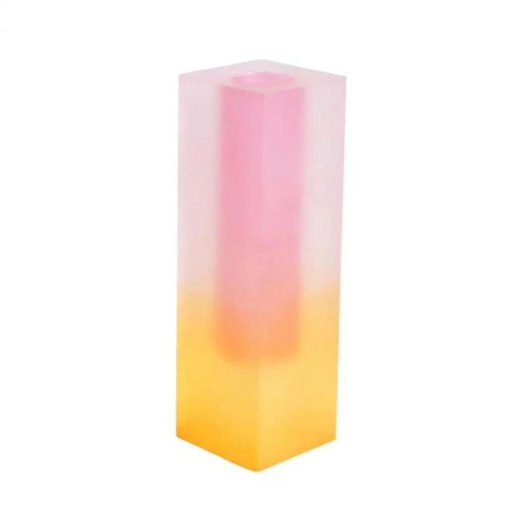 Moderne Kvadrat Vase i Akryl med Krystal Effekt