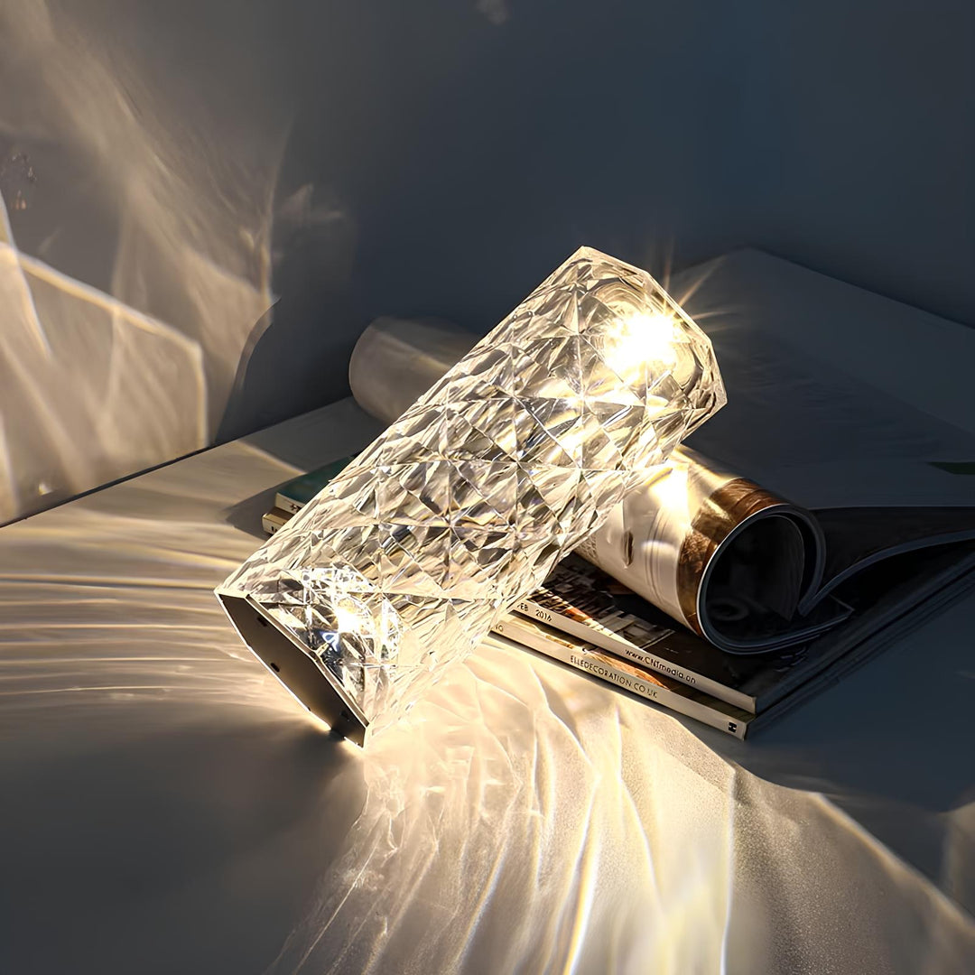 Krystal Touch Bordlampe med Fjernbetjening og 16 Farver