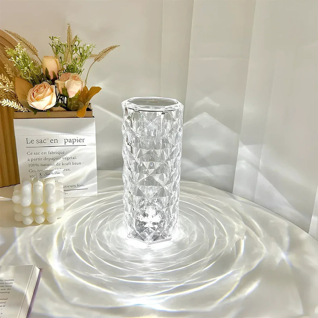Krystal Touch Bordlampe med Fjernbetjening og 16 Farver
