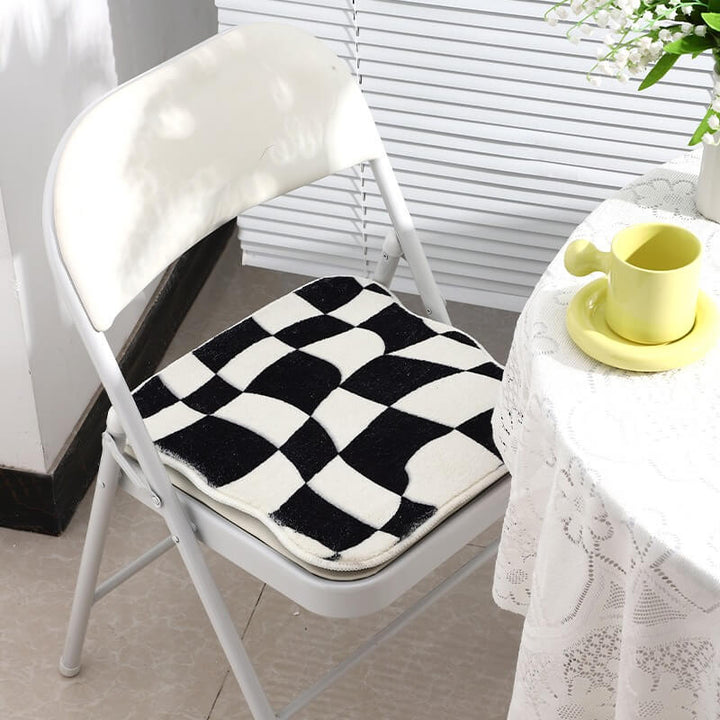 Mini Plaid Tæppe i Polyester med Anti-Slip Bagside