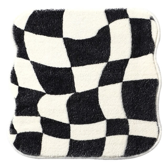 Mini Plaid Tæppe i Polyester med Anti-Slip Bagside