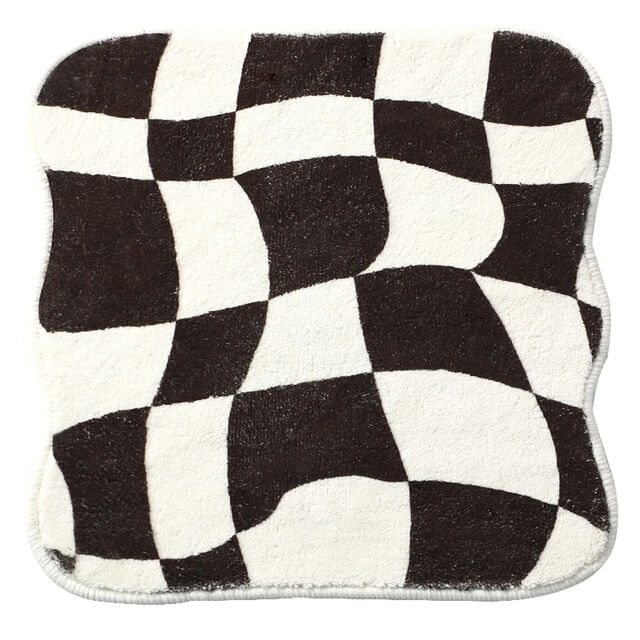 Mini Plaid Tæppe i Polyester med Anti-Slip Bagside