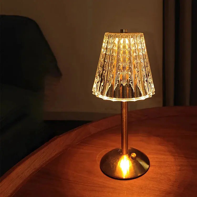 Genopladelig Trådløs Touch Bordlampe i Aluminium - Vandtæt Design med USB Opladning