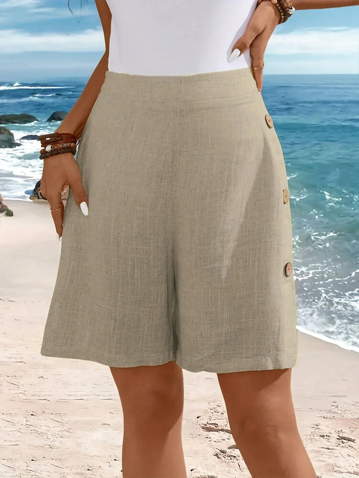 Whitney™ | Komfortable Shorts Med Knapper