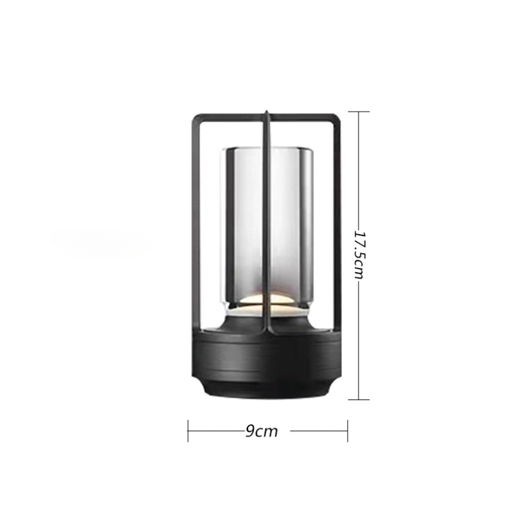 Trådløs Aluminium Bordlampe med Dæmpbar Lysstyrke og Vandtæt Design