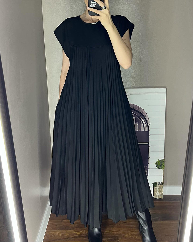 Fern | Kvinders Flowy Plisseret Maxi Kjole Cocktail