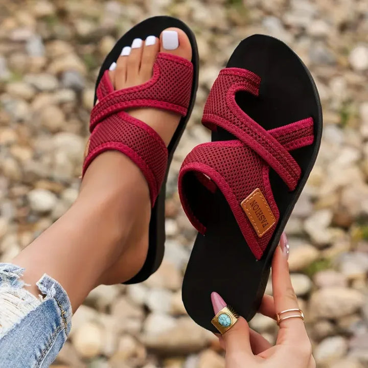 Michaela | Dame Sommer Orthopædiske Sandaler med Krydsremme