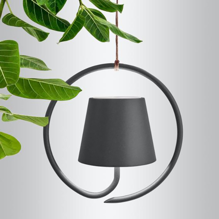 Moderne Metal- og Glaspendellampe med Varm Hvid LED Belysning