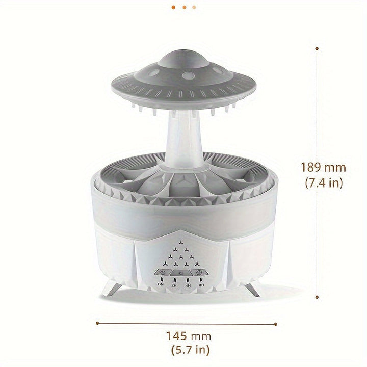 Æterisk Olie Diffuser med Regndråbe Design og Luftfugter Funktion