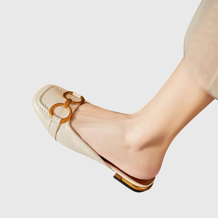 Pauline | Damernes Slip-On Sandaler med Spændedesign