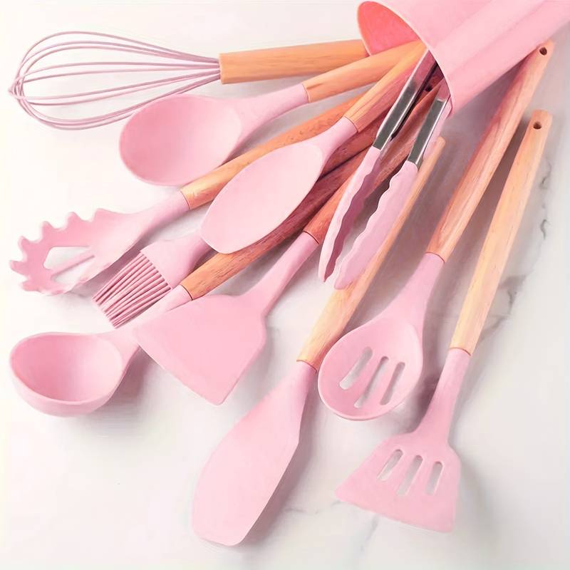 Varmebestandigt Silicone Køkkenredskabs Sæt med Non-Stick Design