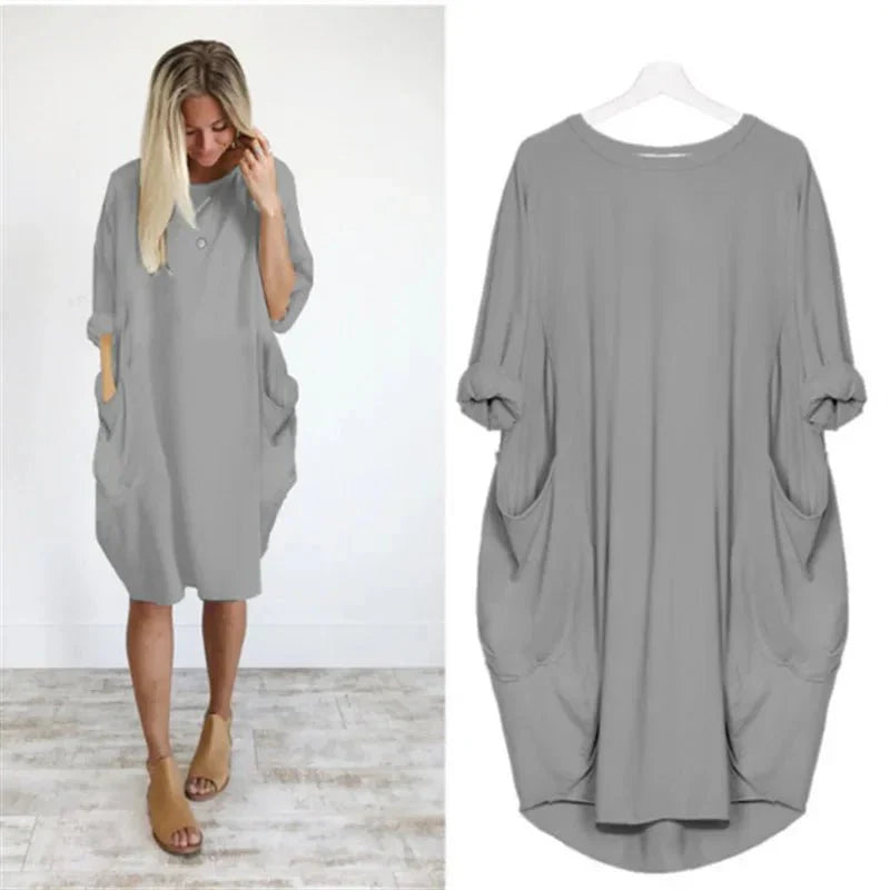 Gina™ | Elegant Lommer Kjole