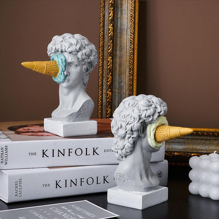 Legende Harpiks Is-Skulptur med Ansigt